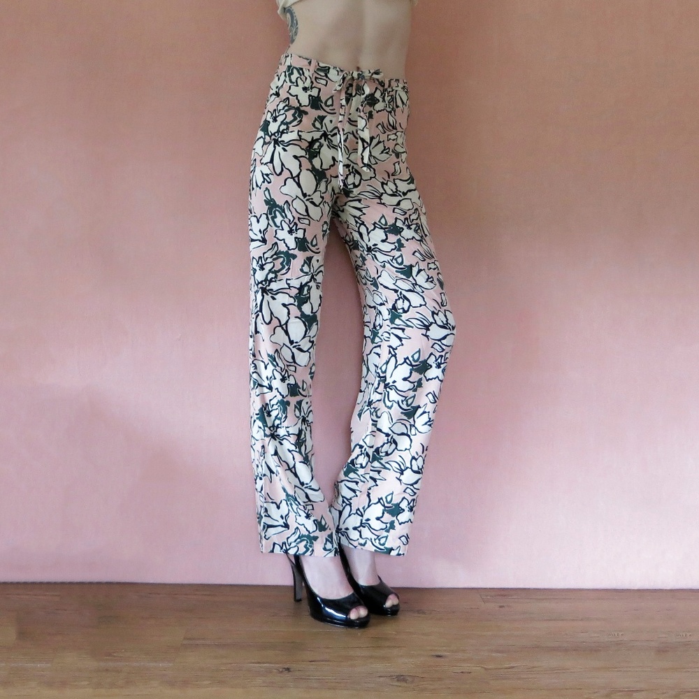 Banana Republic High Waist Floral Pants